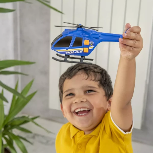 Elicopter de poliție teamsterz teamsterz, cu lumină și sunet 4