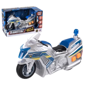 Motocicletă de poliție Teamsterz, cu lumină și sunet
