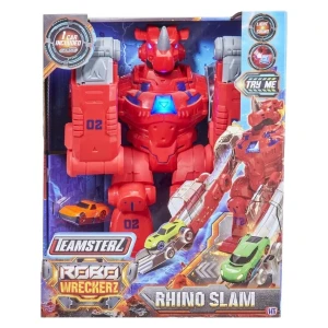Robot rinocer cu pistă, lumină și sunet teamsterz Thumbnail 6