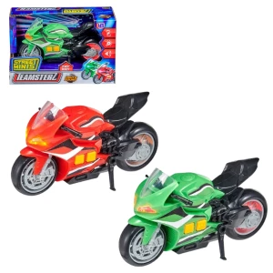 Motocicletă Teamsterz, cu lumini și sunete, în as.