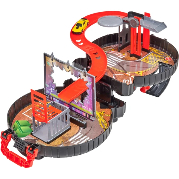 Set de joacă: "packaway wheel" cu 1 mașinuță teamsterz 9