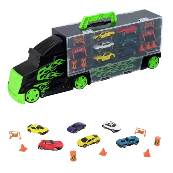 Camion-transportator teamsterz "metro city" cu 6 mașinuțe 2