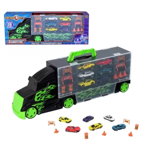 Camion-transportator Teamsterz "Metro City" cu 6 mașinuțe