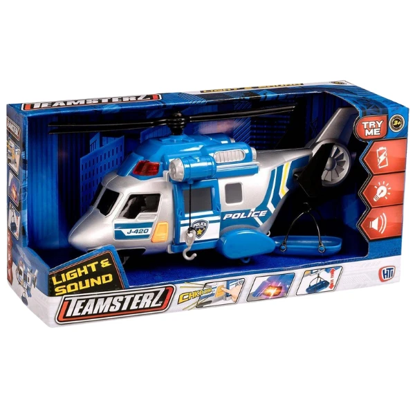 Elicopter de salvare al poliției teamsterz, cu lumină și sunet 3