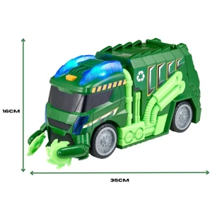 Camion de gunoi teamsterz, cu lumină și sunete Thumbnail 4