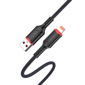 Кабель jokade usb-a to lightning 3a, 20w, 1м ja019, черный
