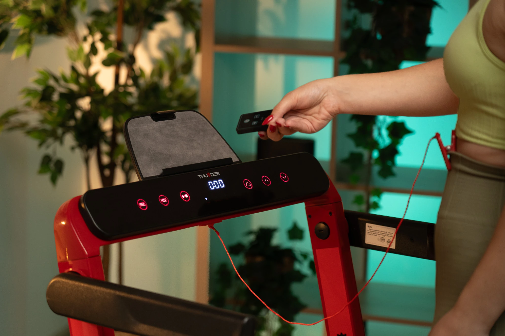 Banda de alergare electrica thunder race-red 6