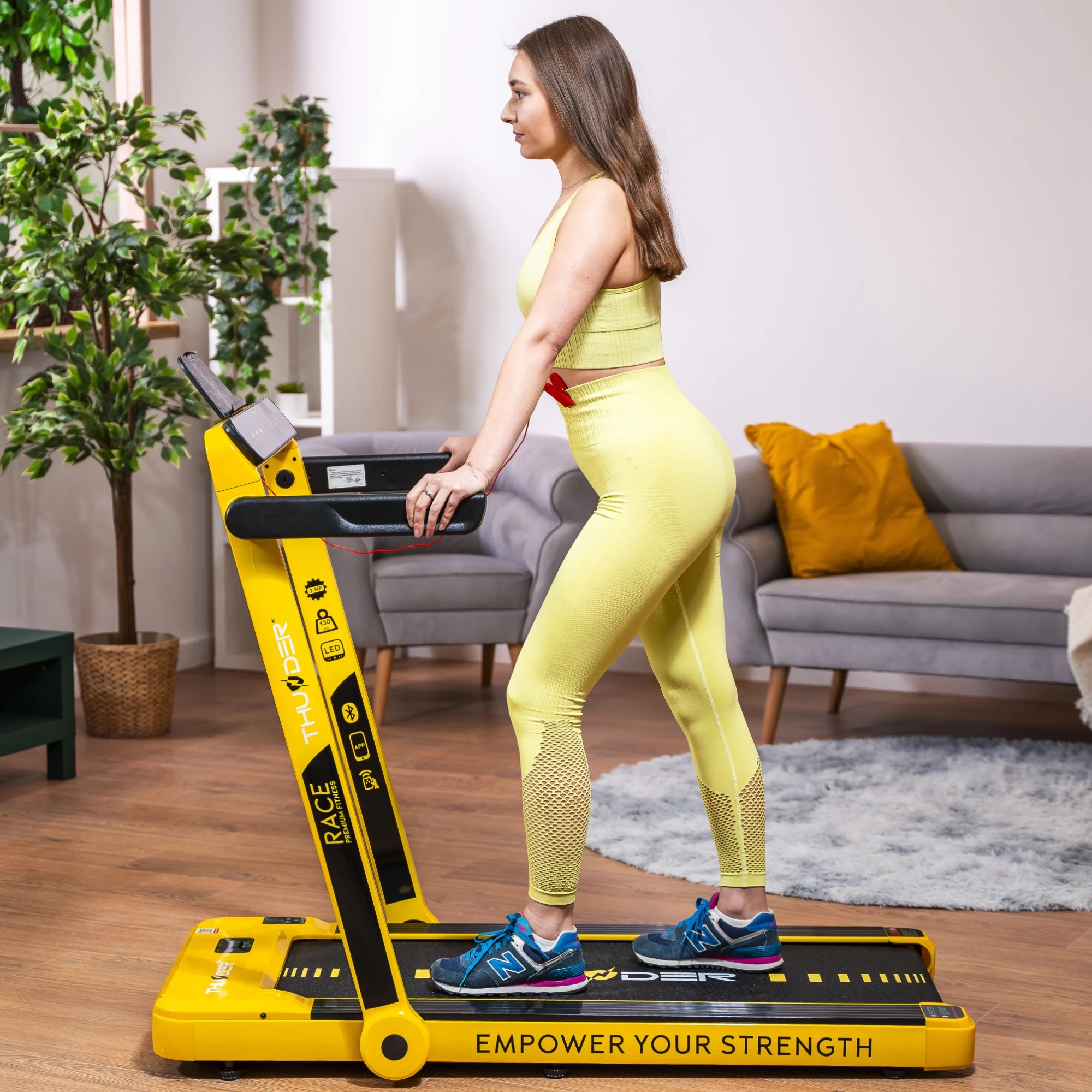 Banda de alergare electrica thunder race-gold 4