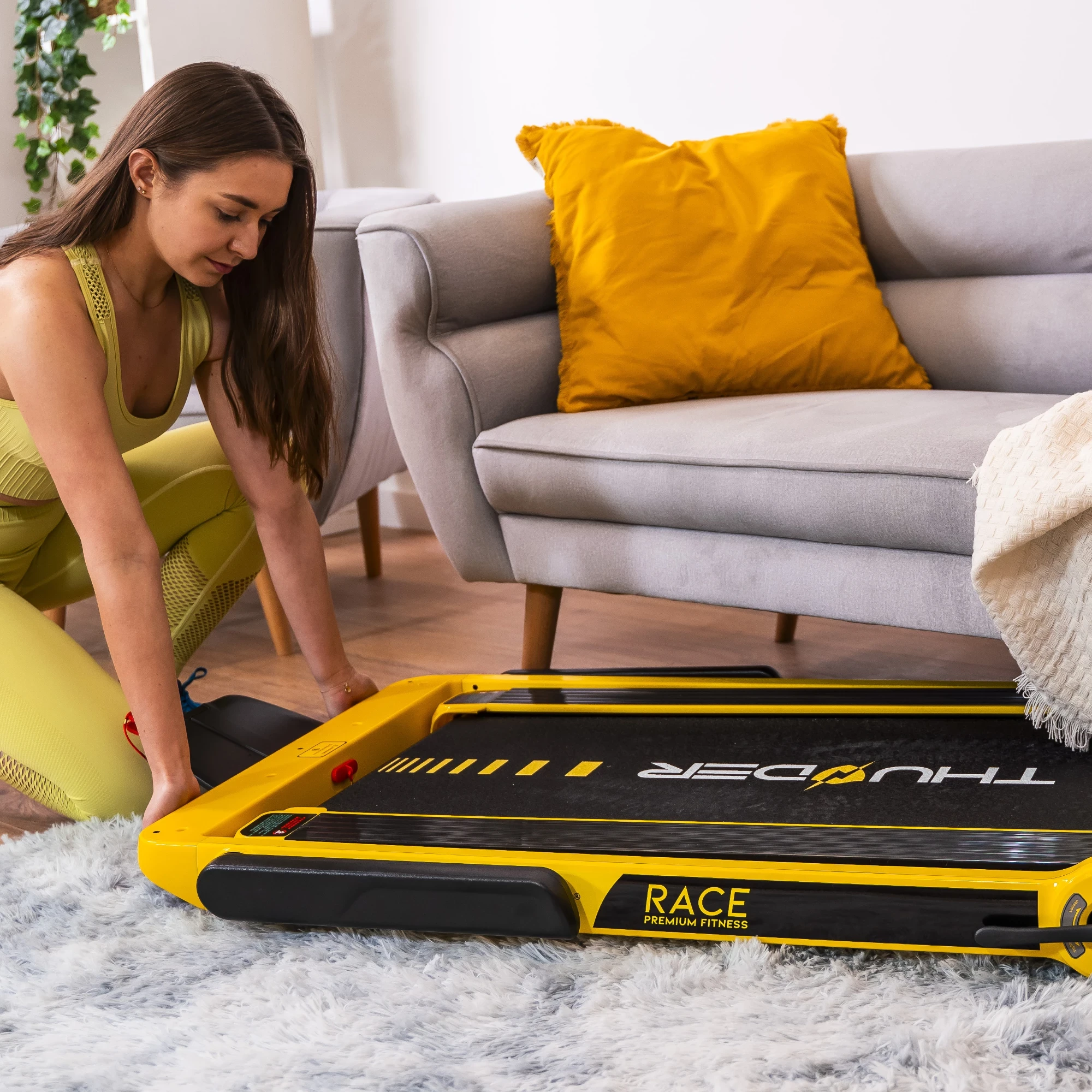 Banda de alergare electrica thunder race-gold 7