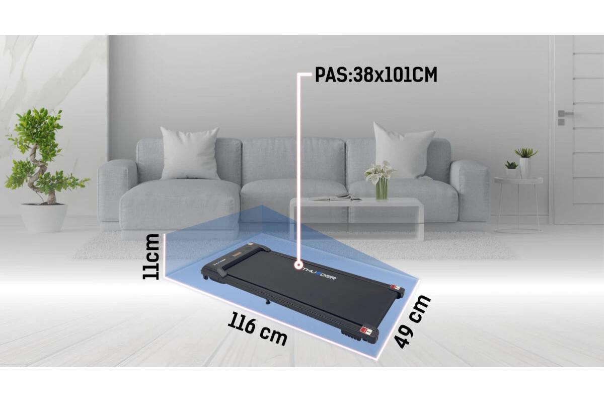 Banda de alergare electrica thunder idea-black 6