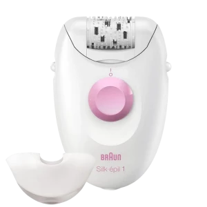 Эпилятор braun se 1-010, белый | розовый