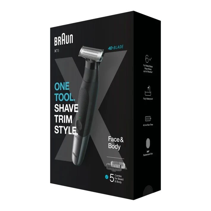 Trimmer pentru bărbați braun series x xt5100, negru 11