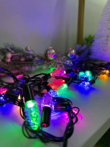 GHIRLANDA TIP CONURI COLORATE, 28 LED, 5M (CP-24-115)