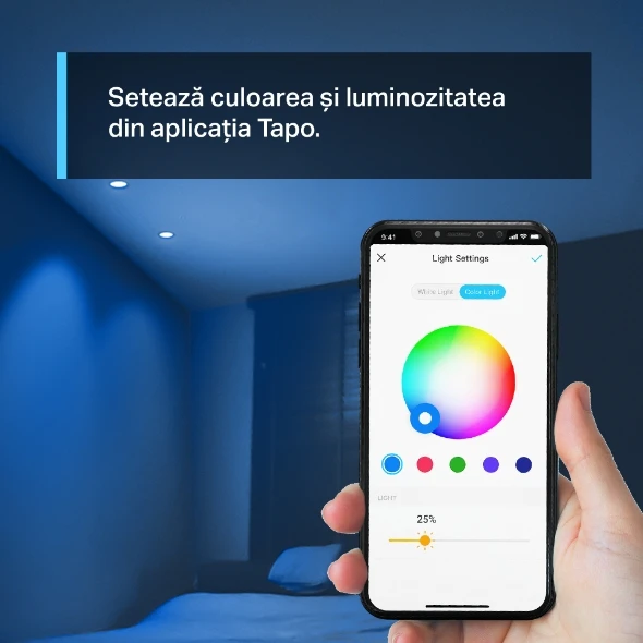 Tp-link tapo l630 | smart wi-fi spotlight, multicolor 3