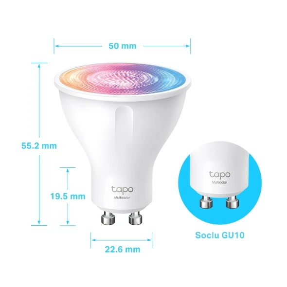 Tp-link tapo l630 | smart wi-fi spotlight, multicolor 6