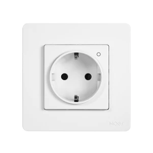 Moes Zigbee Star Ring Smart Socket with Power Monitoring 16A, White