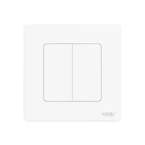 Умная кнопка moes zigbee star ring 2 канала cr2032, белая