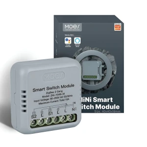 Moes zigbee mini smart switch module 2 gang 10a (neutral wire) Thumbnail 2