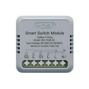Moes zigbee mini smart switch module 2 gang 10a (neutral wire)