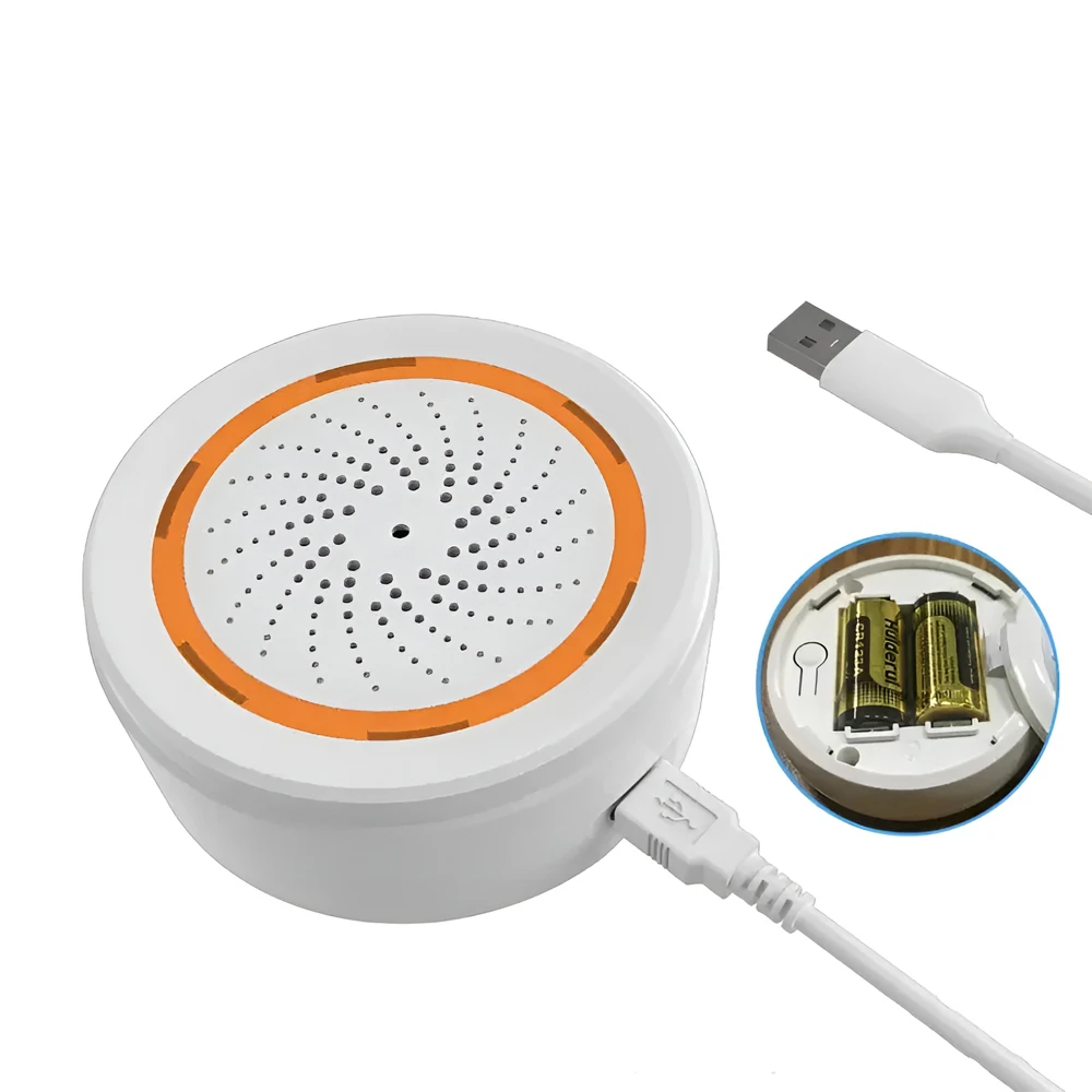 Moes zigbee умная звуковая и световая сигнализация 5v/1a 3