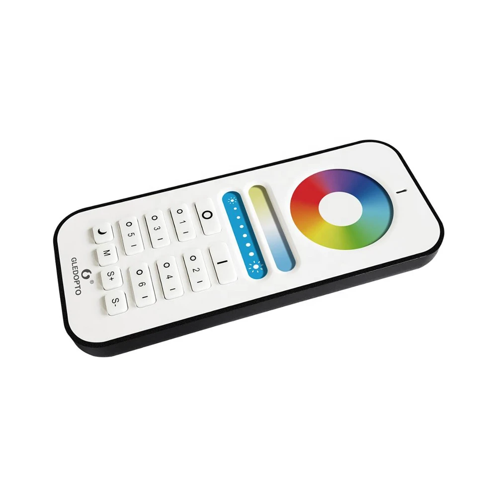 Gledopto 2.4g 6-зонный rgb+cct led сенсорный пульт дистанционного управления (gl-rc-006z), совместим с pro версиями светильников и контроллеров 2