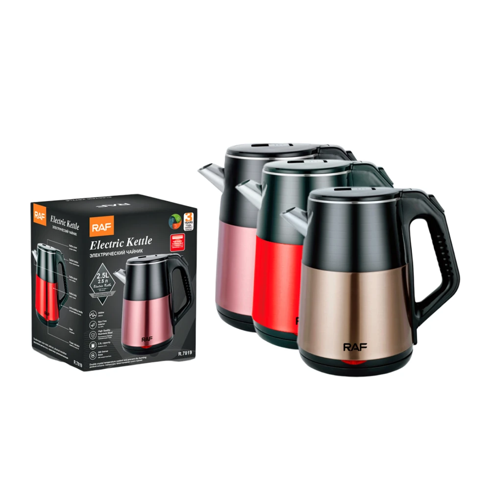 Raf electric kettle r.7819, 2.5l, 2000w 3