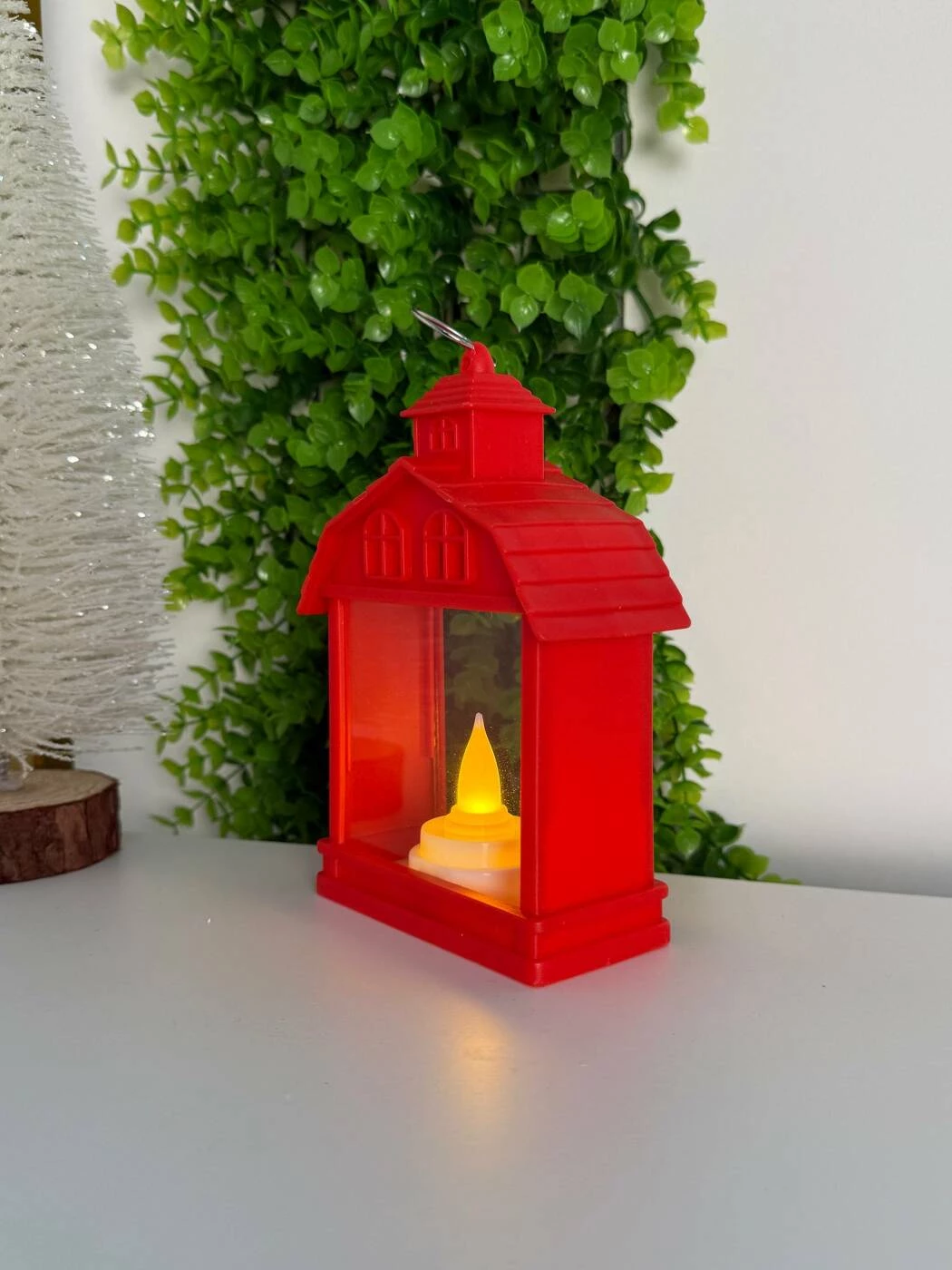 Lampa decorativa de sarbatori cu led, rosie, 4.5*99*14.5cm (cp-24-102) 2