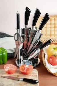 Set de cutite cu suport rotativ 7 piese (ja0023)