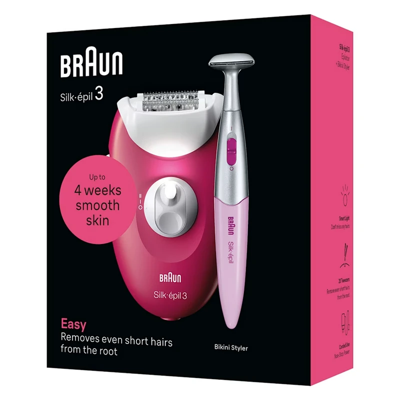 Epilator braun se3202, roz 3