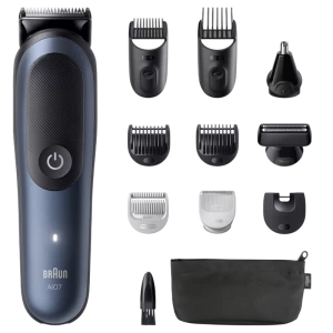 Trimmer pentru bărbați Braun AIO7540, Albastru