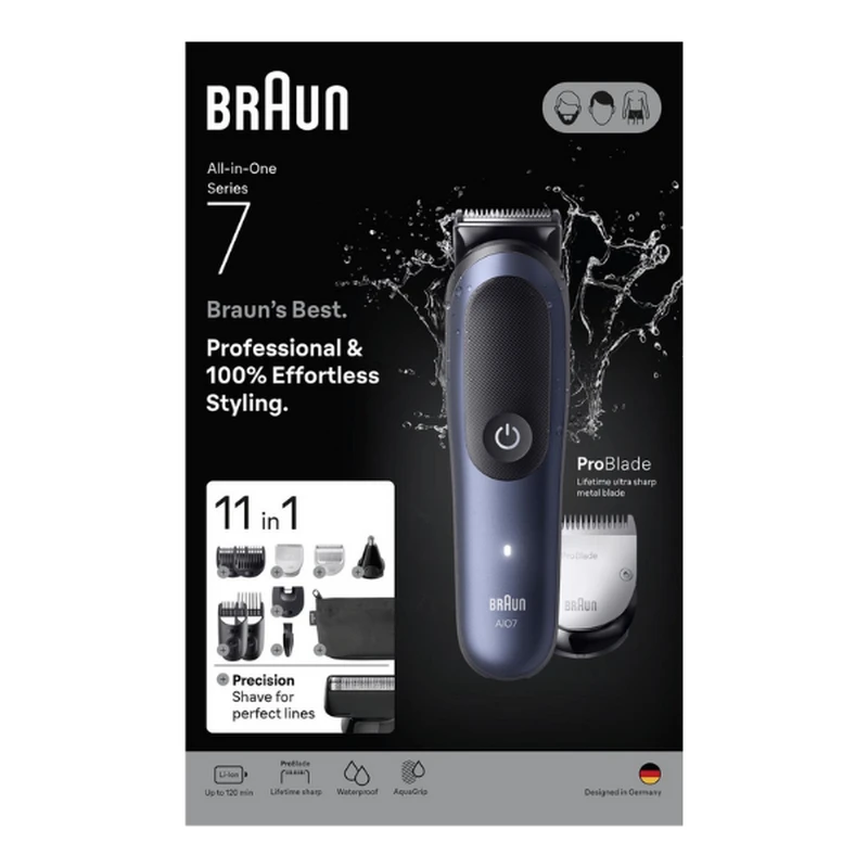 Trimmer pentru bărbați braun aio7540, albastru 2