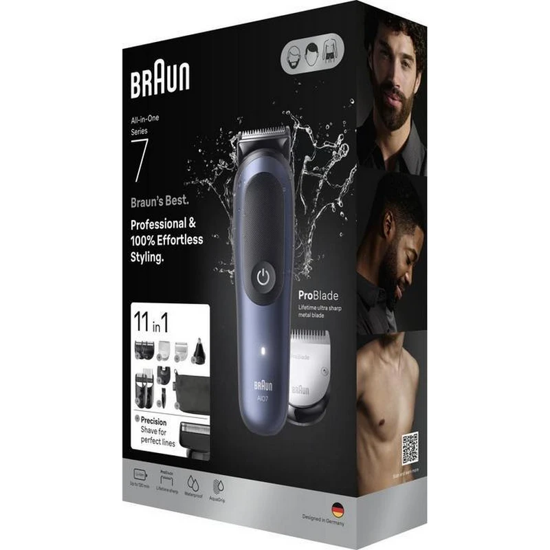 Trimmer pentru bărbați braun aio7540, albastru 3