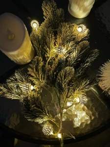 GHIRLANDA DECORATIVA LED – 20 BECURI, 3.8M, AURII LA PRIZA (CP-24-114)