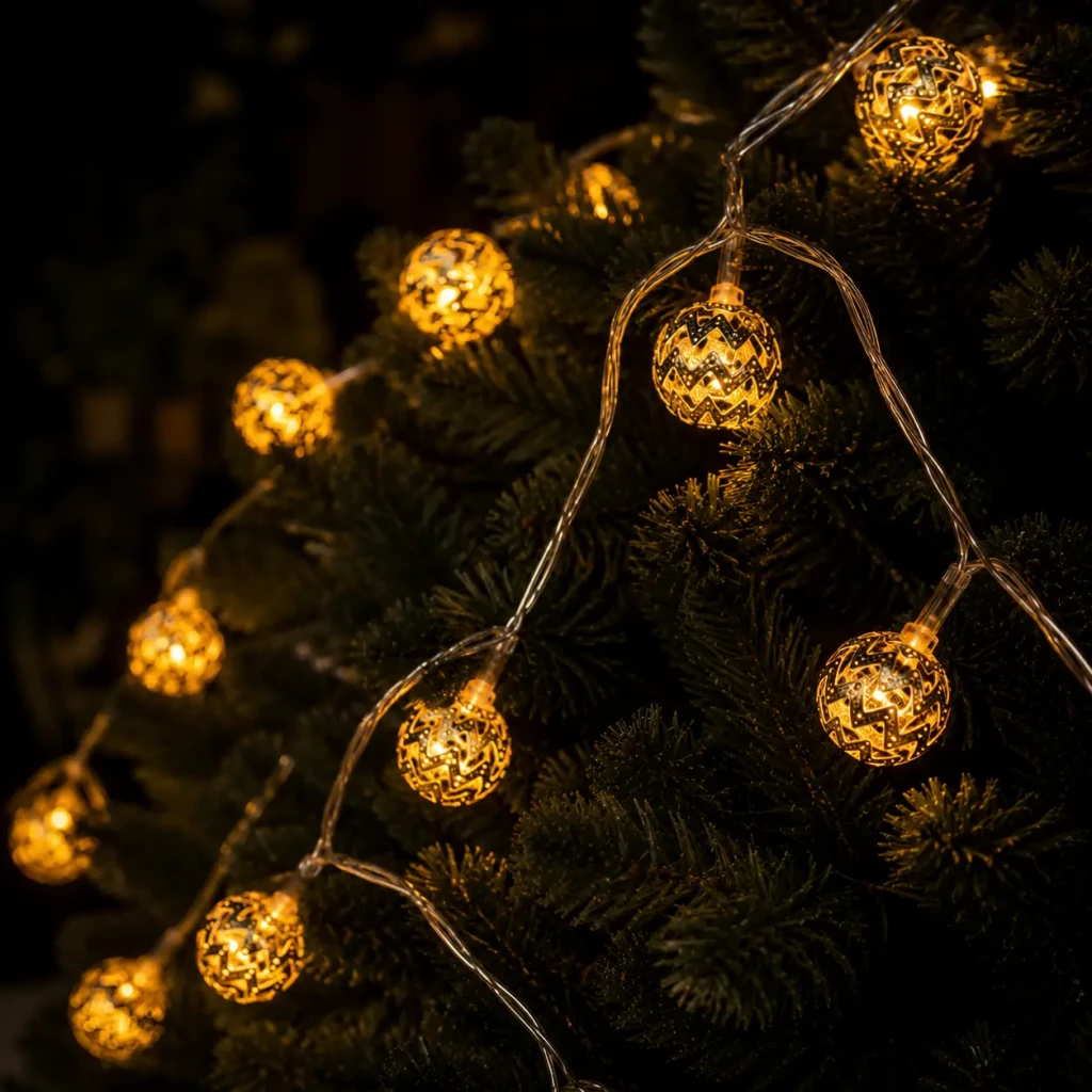 Ghirlanda decorativa led – 20 becuri, 3.8m, aurii (cp-24-114) 2