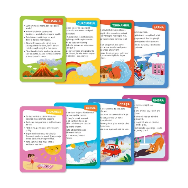 Setul educativ de carduri „fenomene naturale” 2