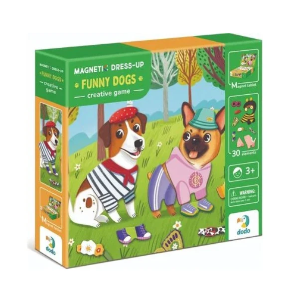 Joc magnetic „îmbracă cățelușii” 5