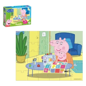 Puzzle„păturica bebelușului”, seria peppa pig, 30 de piese