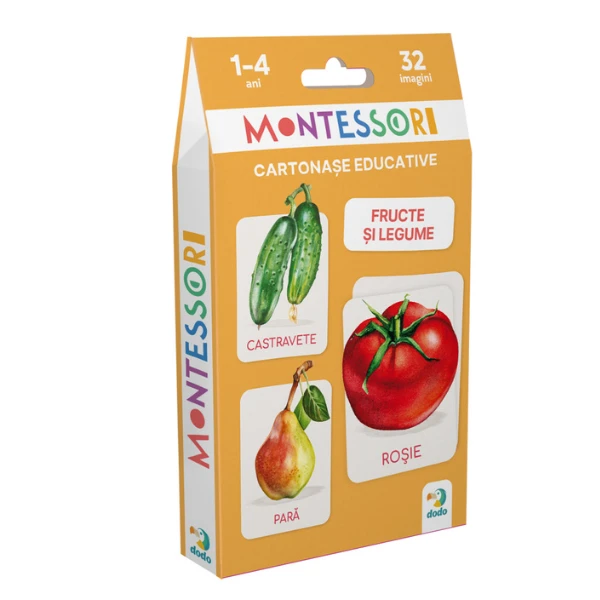 Set de carduri educative dodo „legume și fructe” (rom) 4