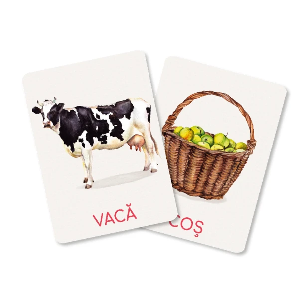 Set de carduri educative dodo „ferma” (rom) 3