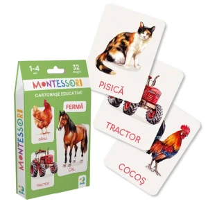 Set de carduri educative dodo „ferma” (rom)