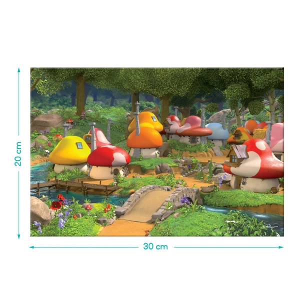 Joc de dezvoltare cu tablă magnetică "smurfii", 24 elem. 5