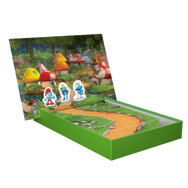 Joc de dezvoltare cu tablă magnetică "smurfii", 24 elem. 4
