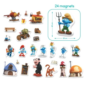 Joc de dezvoltare cu tablă magnetică "smurfii", 24 elem. Thumbnail 6