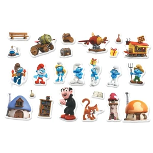 Joc de dezvoltare cu tablă magnetică "smurfii", 24 elem. Thumbnail 2