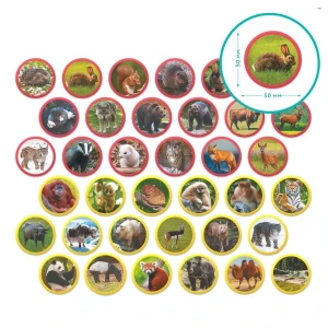 Joc magnetic "animalele eurasiei", 36 elem. Thumbnail 4