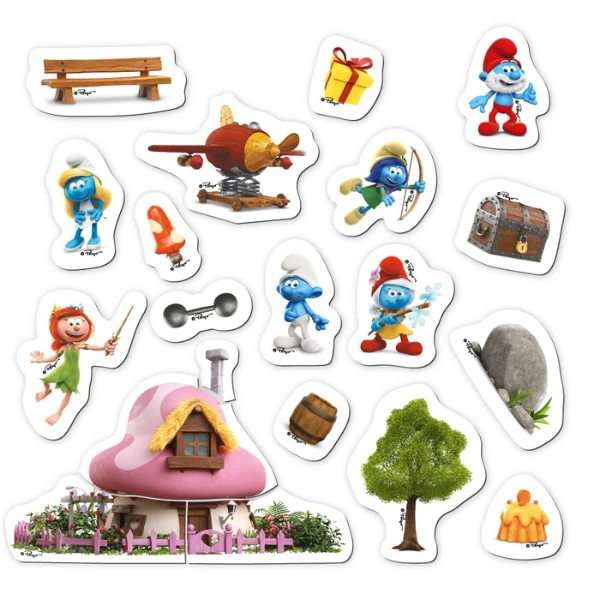 Joc magnetic "casa de vis: vilă", seria smurfii, 20 elem. 2