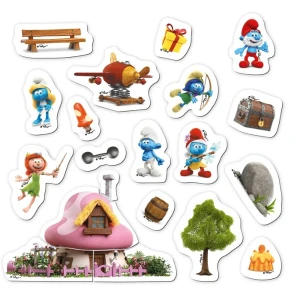 Joc magnetic "casa de vis: vilă", seria smurfii, 20 elem. Thumbnail 2