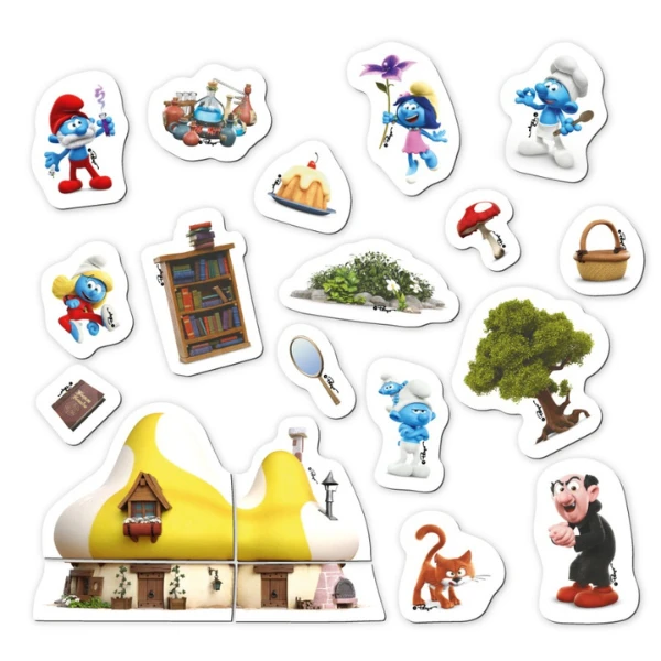 Joc magnetic "casa de vis", seria smurfii, 20 elem. 2