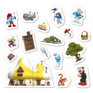 Joc magnetic "casa de vis", seria smurfii, 20 elem. Thumbnail 2