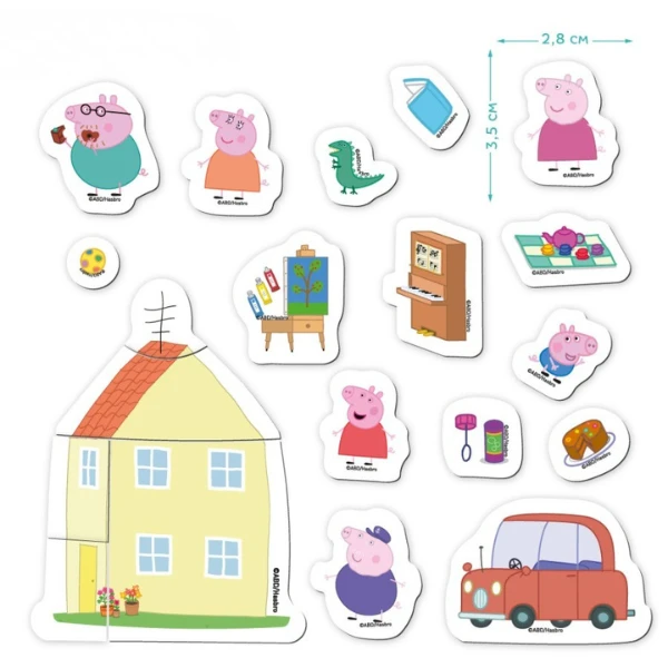 Joc magnetic "casa de vis", seria peppa pig, 20 elem. 5